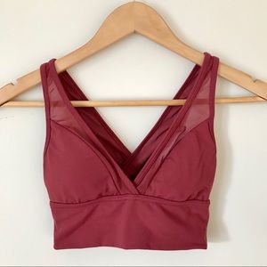 aerie | Swim Suit Bikini Top Crossed Back V Neck